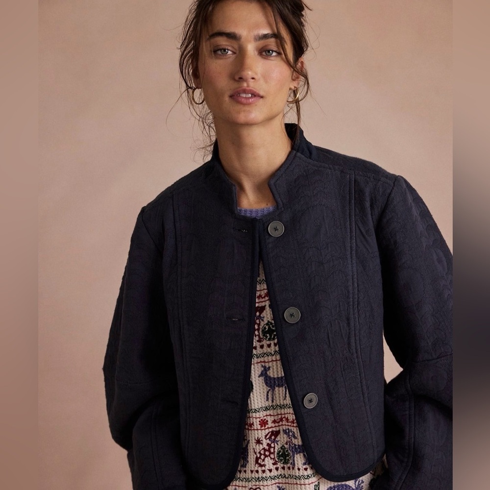 NWOT Free People Tsarina Jacket in Starless Night Blue in Medium